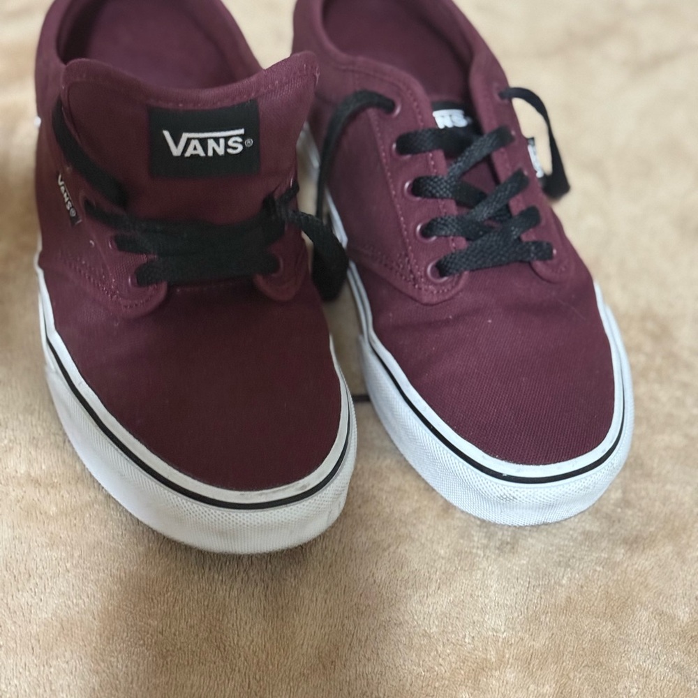 Vans Burgundy Sneakers size US men 8